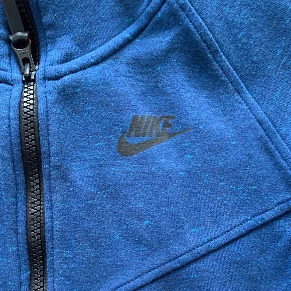 Nike Women’s Royal Blue Hooded Full-Zip Zipper Jacket Size Small - Picture 2 of 10